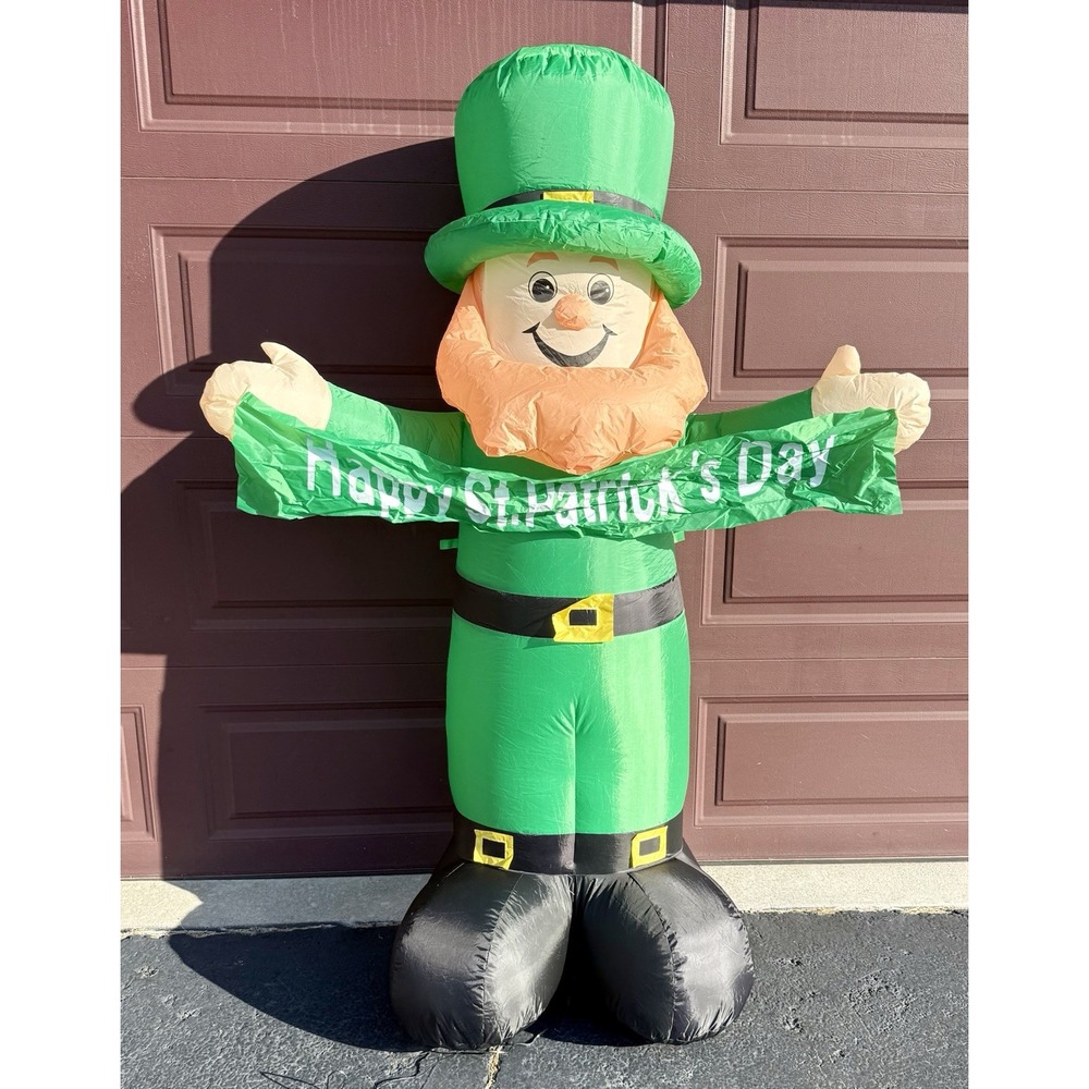 Inflatable Lepercaun 6' Foot Tall Happy St Patrick's Day NEW!